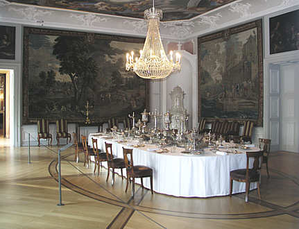 Die frstliche Tafel im Schloss Mannheim 