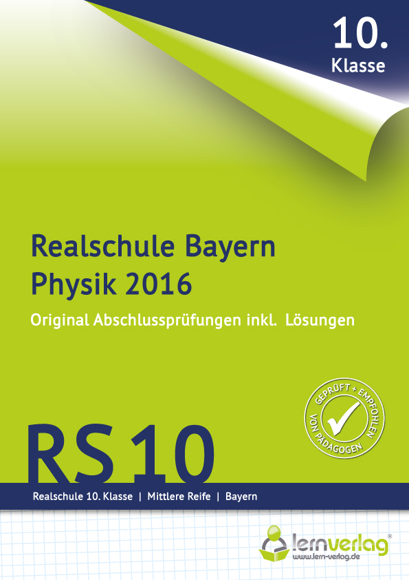 Abschlussprüfung Physik Realschule Bayern 2016 - Cover