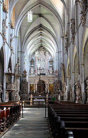 Münster Salem, Mittelschiff mit Blick zum Chor. Foto: kulturer.be